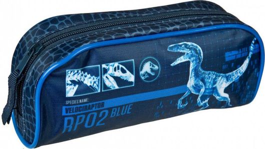 Σχολική Κασετίνα Universal Jurassic World Characters Pencil Case 22 εκ Velociraptor Μπλε