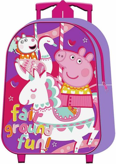 Σχολική Τσάντα Νηπίου Τρόλεϊ Ανατομική Peppa Pig