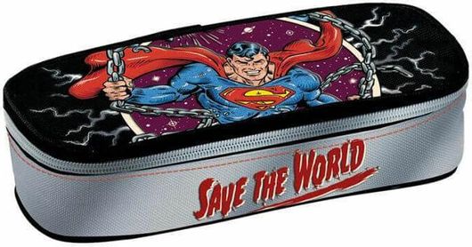Κασετίνα Οβάλ Graffiti Superman 225841