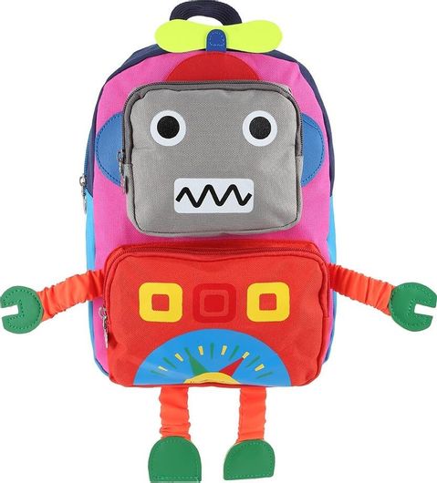 Σχολική Τσάντα Νηπίου Πλάτης Robot Pink