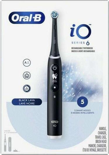 Ηλεκτρική Οδοντόβουρτσα Oral-B iO6 Series Magnetic Βlack Lava