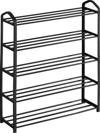 Παπουτσοθήκη Ankor με 5 Ράφια Μεταλλική Μαύρο