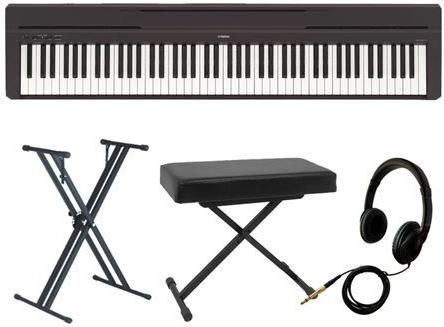 Ηλεκτρικό Stage Πιάνο Yamaha P-45Β με 88 Βαρυκεντρισμένα Πλήκτρα Ενσωματωμένα Ηχεία Βάση Κάθισμα & Ακουστικά Bundle αύρο