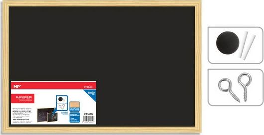 Πίνακας Madrid Papel 290130-MP-PT300N με Κιμωλίες 40x30cm Μαύρος