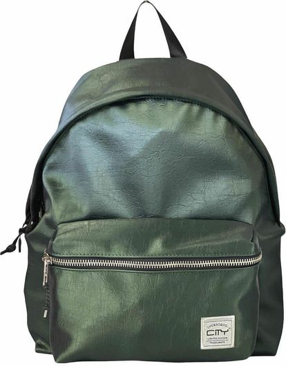 Σχολική Τσάντα Γυμνασίου - Λυκείου Lyc Sac Μ30.5 x Π15.5 x Υ41εκ Χακί