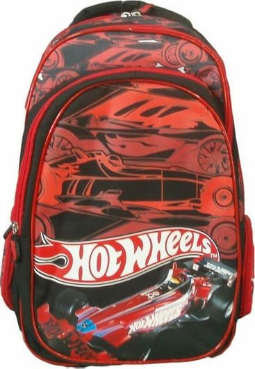 Σχολική Τσάντα Δημοτικού Τσάντα Πλάτης Hot Wheels 41904 Paxos Κόκκινο