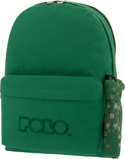 Σχολική Τσάντα Γυμνασίου - Λυκείου Polo Original Double 600D Μ32 x Π23 x Υ40cm Πράσινο