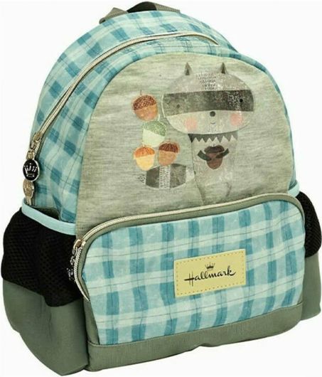 Σχολική Τσάντα Νηπίου Hallmark Mini Nordic Racoon Πράσινο