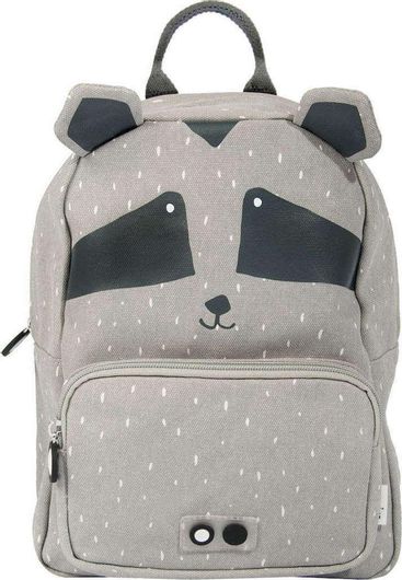 Σχολική Τσάντα Νηπίου Trixie Mr. Raccoon Μ23 x Π12 x Υ31cm Γκρι
