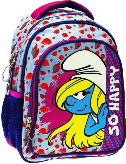 Σχολική Τσάντα Πλάτης Νηπίου Gim Smurfita So Happy Πολύχρωμο