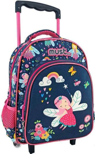 Σχολική Τσάντα Νηπίου Must Little Fairy Τρόλεϊ 27x10x31cm Πολύχρωμο