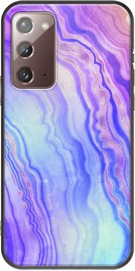 Θήκη Κινητού Back Cover για Samsung Galaxy Note 20 - Black TPU - Agate Stone - Neon