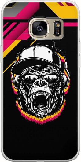 Θήκη Κινητού Back Cover για Samsung Galaxy S7 Edge - Flexible TPU - Funky Gorilla