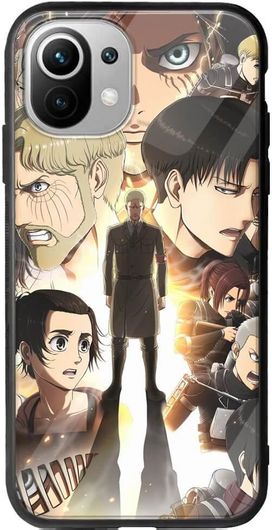 Θήκη Κινητού Back Cover για Xiaomi Mi 11 Lite / 11 Lite NE / 5G - Groove TPU - Attack On Titan