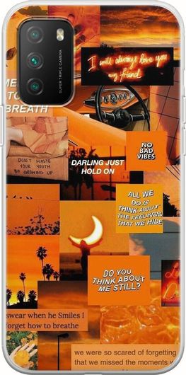 Θήκη Κινητού Back Cover για Xiaomi Poco M3 - Flexible TPU - Aesthetic Orange