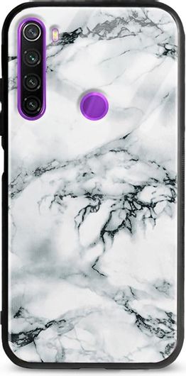 Θήκη Κινητού Back Cover Groove TPU για Xiaomi Redmi Note 8 Marble Γκρι