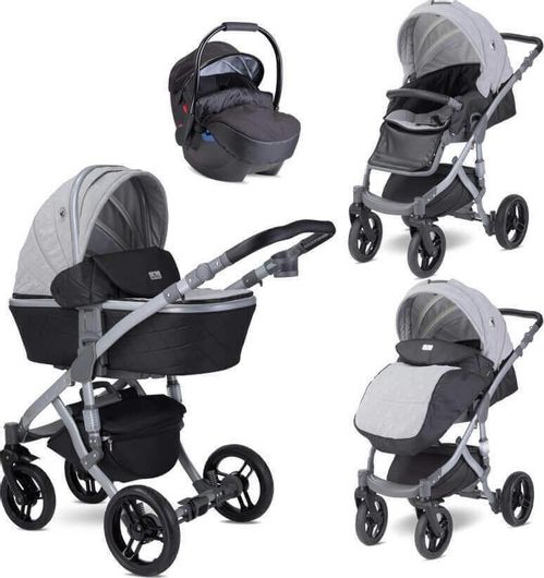 Lorelli Πολυκαρότσι Rimini Premium 3 in 1 Stars Γκρι