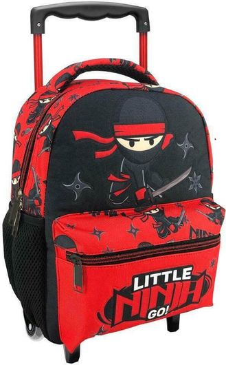 Σχολική Τσάντα Τρόλεϊ Νηπίου Must Little Ninja Κόκκινο