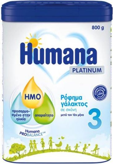 Humana Γάλα σε Σκόνη Platinum 3 για 12+ Μηνών 800gr