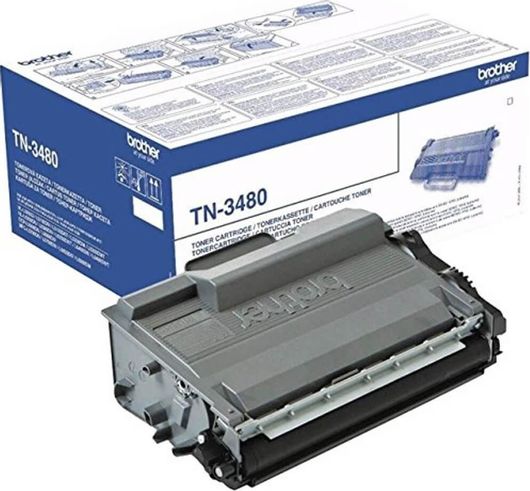 Toner Laser Εκτυπωτή Brother TN-3480 High Yield Μαύρο 8000 Σελίδων