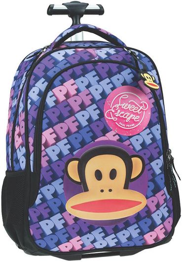 Σχολική Τσάντα Τρόλεϊ Δημοτικού Back Me Up Paul Frank Sweet Escape Πολύχρωμο