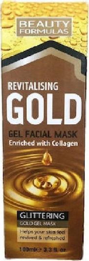 Μάσκα Προσώπου Beauty Formulas Revitalising Gold Gel Facial Mask 100ml