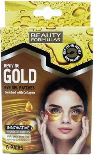 Beauty Formulas Reviving Gold Gel Patches Patches Ματιών για Αναζωογόνηση 6τμχ