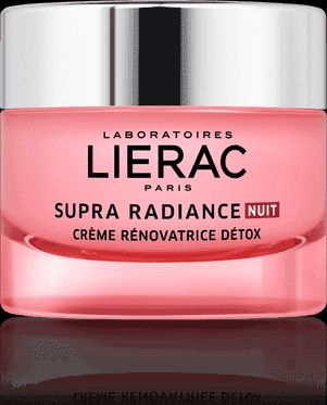 Κρέμα Προσώπου Lierac Supra Radiance Νυκτός για Ενυδάτωση & Αντιγήρανση με Υαλουρονικό Οξύ 50ml