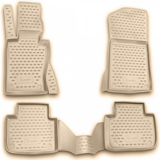 Πατάκια Αυτοκινήτου Novline για Bmw X3 E83 2004>2010 4τμχ Μπεζ