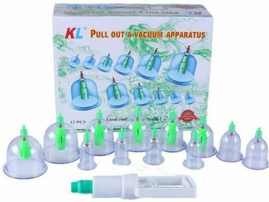 Βεντούζες Θεραπείας με Ανταλλακτικές Κεφαλές 12τμχ