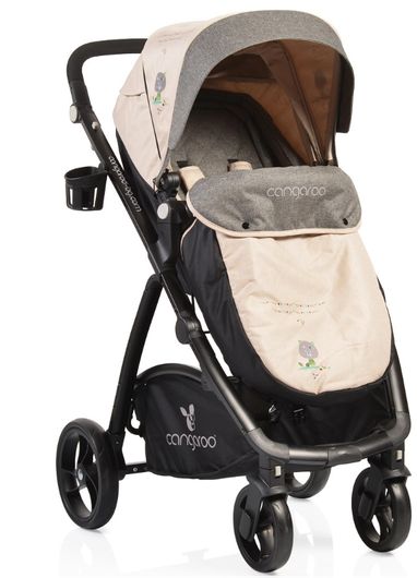 Πολυκαρότσι Cangaroo Stefanie 3 in 1 with Extra Port Bebe Beige