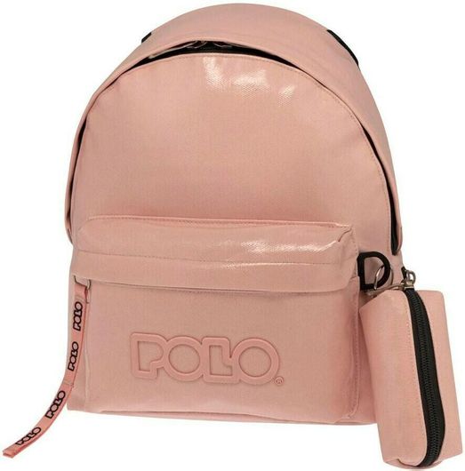 Σχολική Τσάντα Πλάτης Νηπίου Polo Vinyl Ροζ