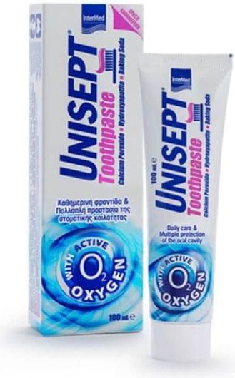 Οδοντόκρεμα Intermed Unisept Toothpaste Daily Use With Active Oxygen 100ml