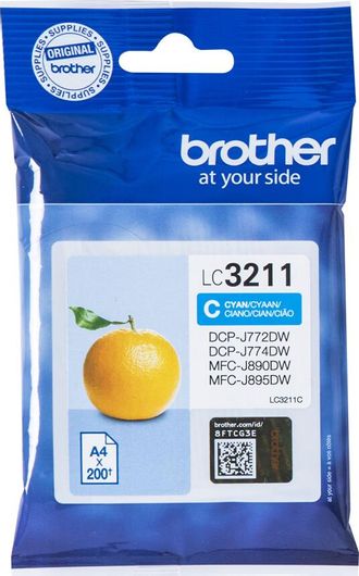 Μελάνι Εκτυπωτή Inkjet Brother LC3211C Cyan