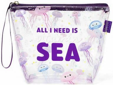 Αδιάβροχη Τσάντα Παραλίας Legami Beach Pouch Jellyfish Μοβ