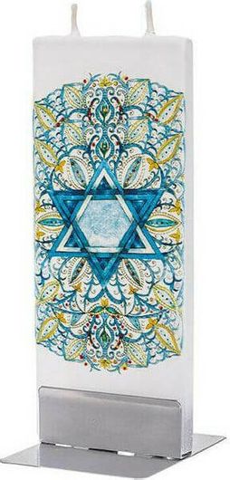 Κερί Flatyz Star of David 5.9cm Πολύχρωμο