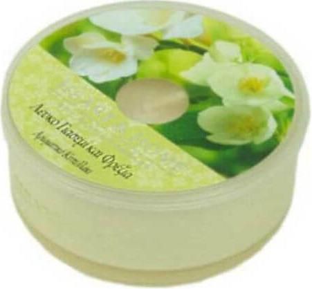 Αρωματικό Κερί Σόγιας Heart & Home Λευκό Γιασεμί & Φρέζια σε Βάζο 38gr Λευκό