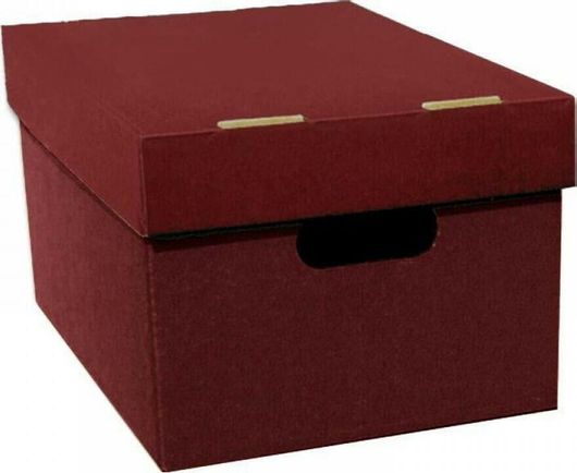 Κουτί Αρχειοθέτσης από Χαρτόνι με Καπάκι Next Α5 16x16x22cm Μπορντώ