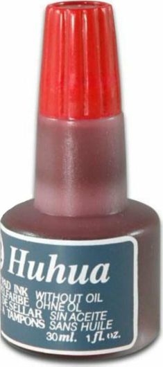 Μελάνι Σφραγίδος Huhua 30ml Κόκκινο
