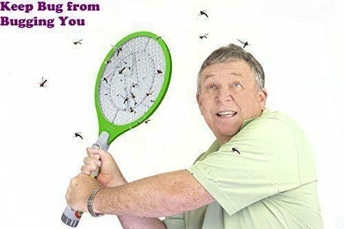 Ηλεκτρική Μυγοσκοτώστρα Eπαναφορτιζόμενη σε Σχήμα Ρακέτας