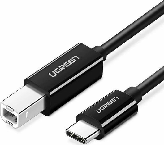 Ugreen US241 USB 2.0 Cable USB-C male - USB-B Μαύρο 2m 50446