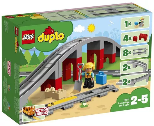 Lego Duplo: Train Bridge and Tracks για 2 - 5 Ετών #10872