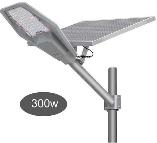 Ηλιακός Προβολέας LED 300W με Φωτοβολταϊκό Πάνελ & Βραχίωνα Στήριξης