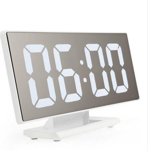 Ρολόι Ξυπνητήρι Ψηφιακό Επιτραπέζιο με Μεγάλη Οθόνη Καθρέφτη