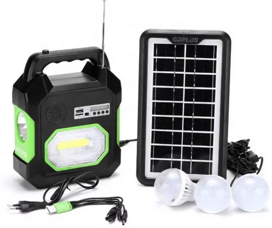 Ηλιακό Συστήμα Φωτισμού GDLite GD-15 Super με 3 λάμπες LED & Ραδιόφωνο / MP3 / Bluetooth