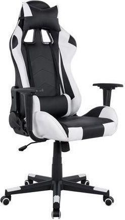 Καρέκλα Gaming Winter HM1137.04 Δερματίνης 68x67x130cm Λευκό / Μαύρο