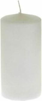 Κερί Παραφίνης Iliadis Κύλινδρος 7x14cm Χρυσό Λευκό