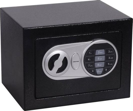 Χρηματοκιβώτιο United SFH-1172 με Ψηφιακό Κλείδωμα και Κλειδί Ξενοδοχείου Διαστάσεων Μ23xΠ17xΥ17cm με Βάρος 2.5kg