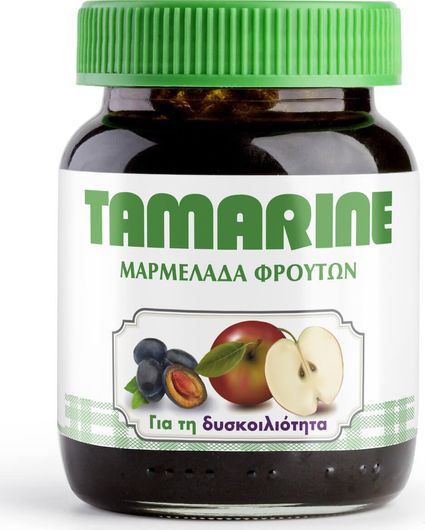 Βιολογική Μαρμελάδα Tamarine Μήλο & Δαμάσκηνο Κατά της Δυσκοιλιότητας 260gr