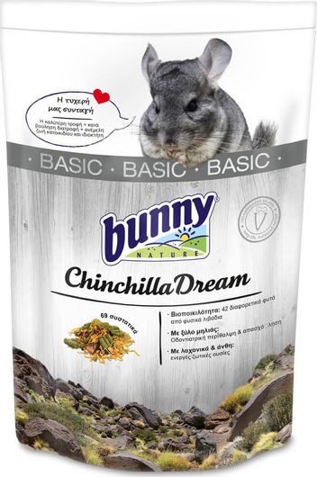 Τροφή Τρωκτικών Bunny Nature Bunny Dream Basic για Τσιντσιλά 600gr